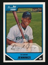 2007 Bowman Prospects #BP106 Desmond Jennings - Tampa Bay Rays