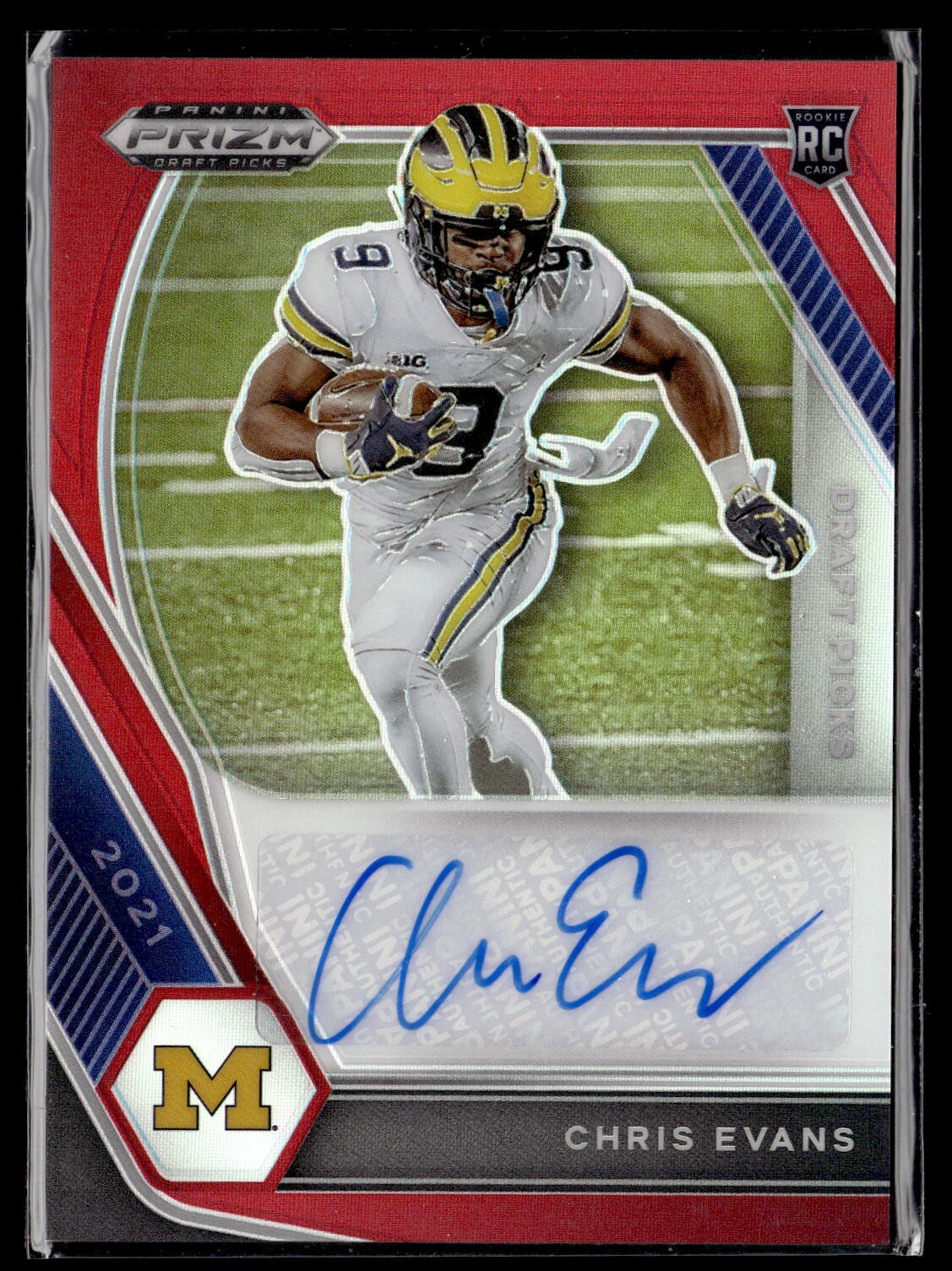 Chris Evans Panini Prizm Draft Picks Draft Picks Autographs #CEV Red