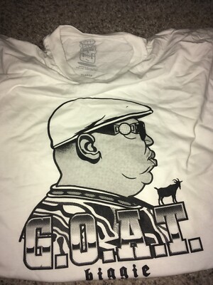 NEW Notorious B.I.G. Biggie G.O.A.T. Trap Toys T Shirt Size XL