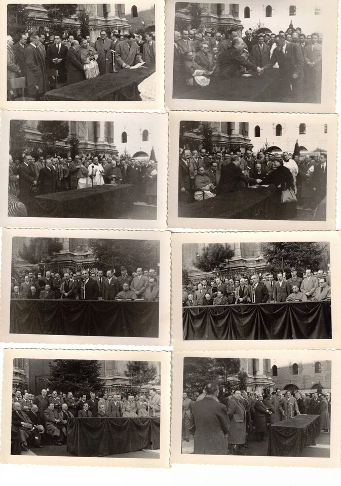 BOLOGNA 1952 eccezionale lotto 47 fotografie Min. Fanfani Card.Lercaro leggere - Immagine 2 di 4