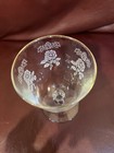 Water Goblet with Roses and Gold Toned Trim — photo 2
