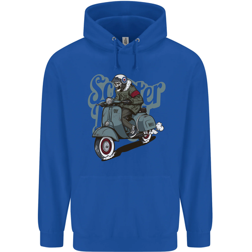 Scooter Skull Motorcycle MOD Biker Childrens Kids Hoodie - Picture 59 of 87