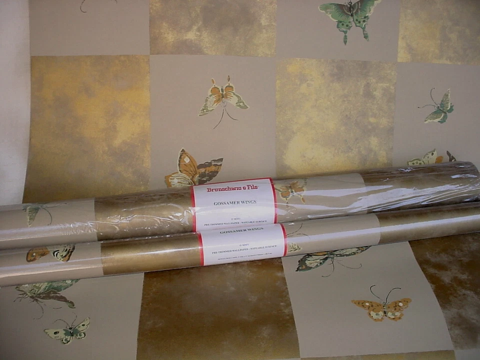 Papel pintado para cubrir paredes papel tapiz alas de gasa Brunschwig & Fils BR-69466 15 años Foto 2 de 4