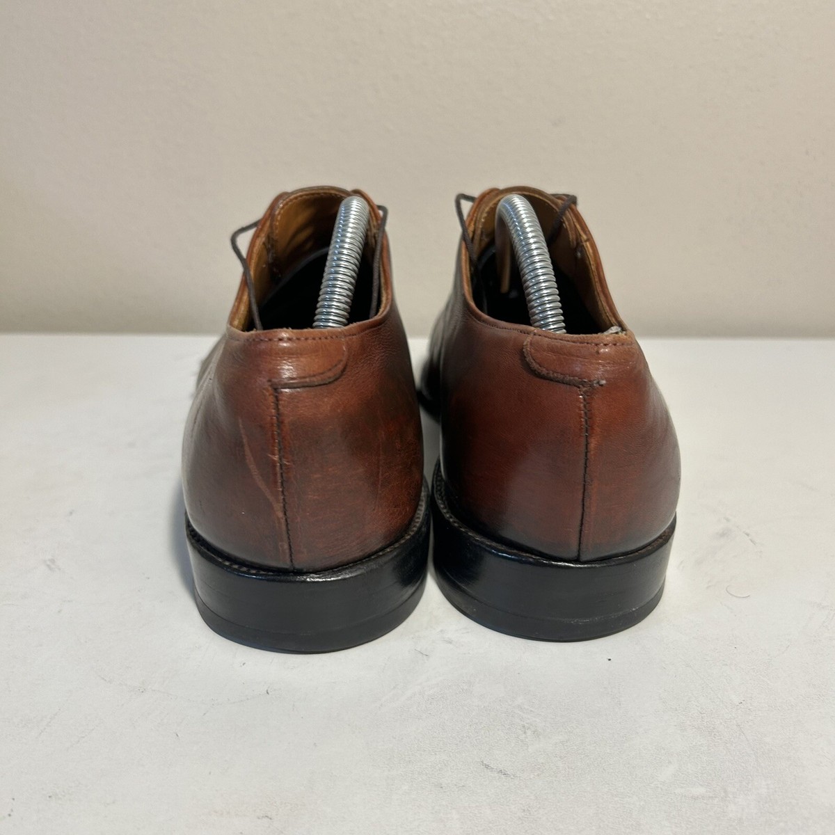Allen Edmonds Byron Cap Toe Shoes Men\'s US 8.5 D Leather Brown 2034 Made in USA Allen Edmonds Men main image 4