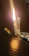 WW1 WW2 STYLE BULLET TRENCH LIGHTER Lighter Fluid Saves Fuel Vintage Retro USA