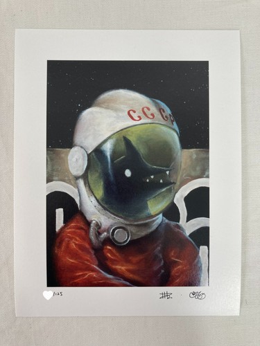 Giorgiko Astro Dog, Taiko Dog, Cosmo Dog Limited Edition Art Print Set - Picture 2 of 5