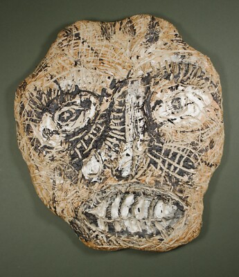 Skulptur Relief Keramik Portrait Maiandros Unikat Prof em A Loeschner-Gornau