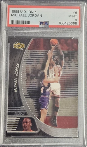 1998 UPPER DECK UD IONIX  CARD Michael Jordan #6 PSA 9 MINT NEW SLAB! BULLS