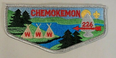 SINNISSIPPI  Order of the Arrow Mint CHEMOKEMON 226 OA Lodge Flap Vigil s-13