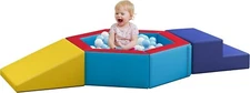 Toddler Climbing Toys Foam Ball Pit 2-9 Pieces Blocks Soft Play Crawling Sliding