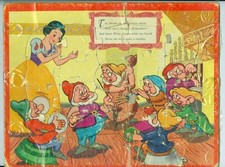 1930 s Snow White and the Seven Dwarfs Children s 20 Piece Jigsaw Puzzle