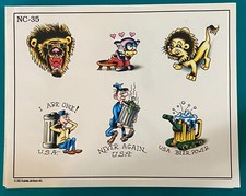 Spaulding and Rogers Tattoo Flash Sheet NC-35