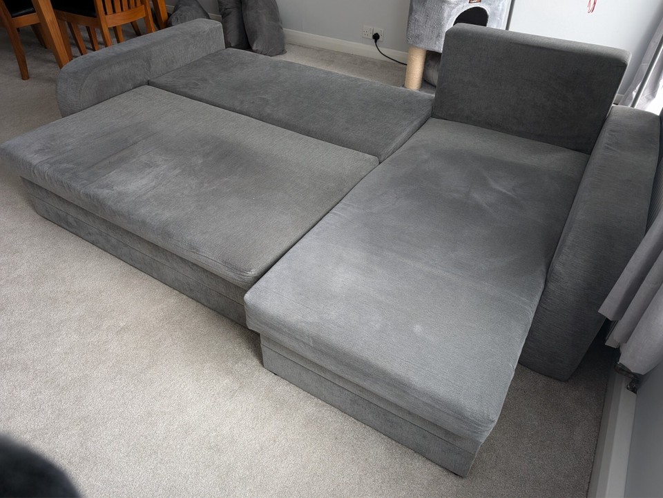 Chaise corner sofa bed with storage eBay