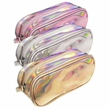 Holographic Shiny Pencil Case/Pouch or Cosmetic Bag