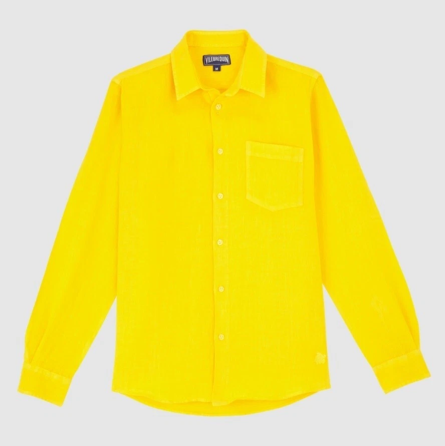 Vilebrequin Mens Linen Shirt / Caroubis / Yellow / RRP £185
Opens in a new window or tab