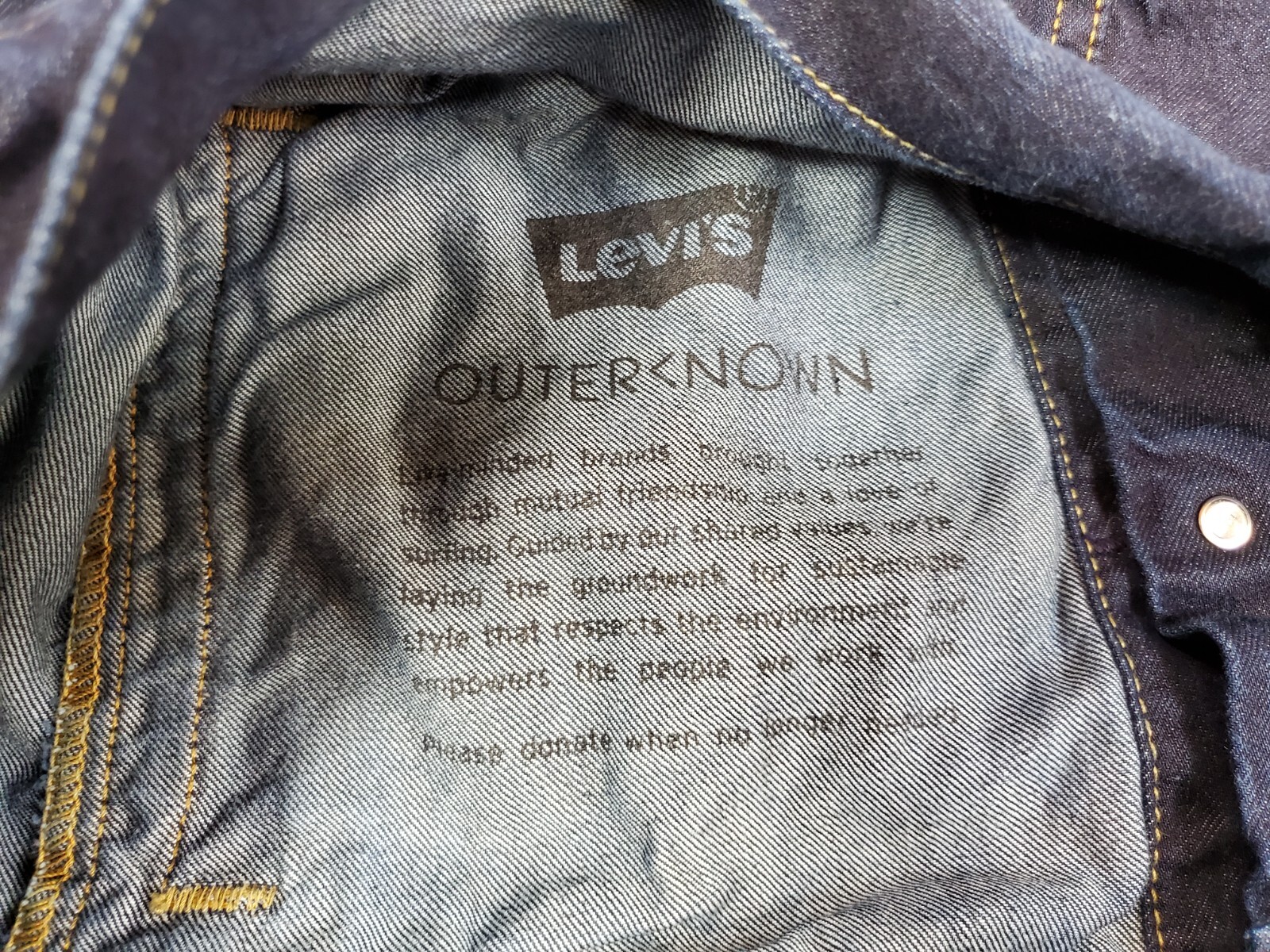 Levis x Outerknown Wellthread Jacket Womens Mediu… - image 8