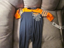 Chicago Bears NFL Toddler Size 6-9 month Pajama One Piece Sleeper NEW
