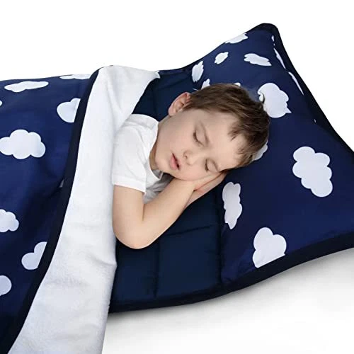 Nap Mats for Preschool Daycare Quilted Portable Skin Friendly Toddler Nap