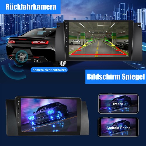 Autoradio DAB+ Android 12 2+32G Carplay GPS Navi WIFI Für BMW 5er E39 X5 E53 E38 - Bild 10 von 14