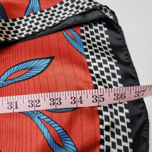 Vintage rot blau Blattmuster Kaftan weiß Lotus Loungewear Einheitsgröße Freizeit - Bild 11 von 16