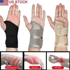 Wrist Brace Support Hand Sprain Carpal Tunnel Arthritis Compression Sleeve Sport