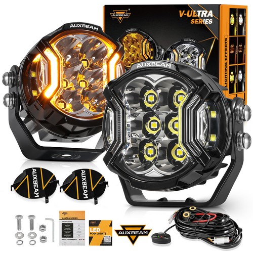 2 Barres LED Travail 4 Pouces - Halo Blanc, Spot - 20W, 2000lm, IP67 - Pour 4x4, VTT - Neuf