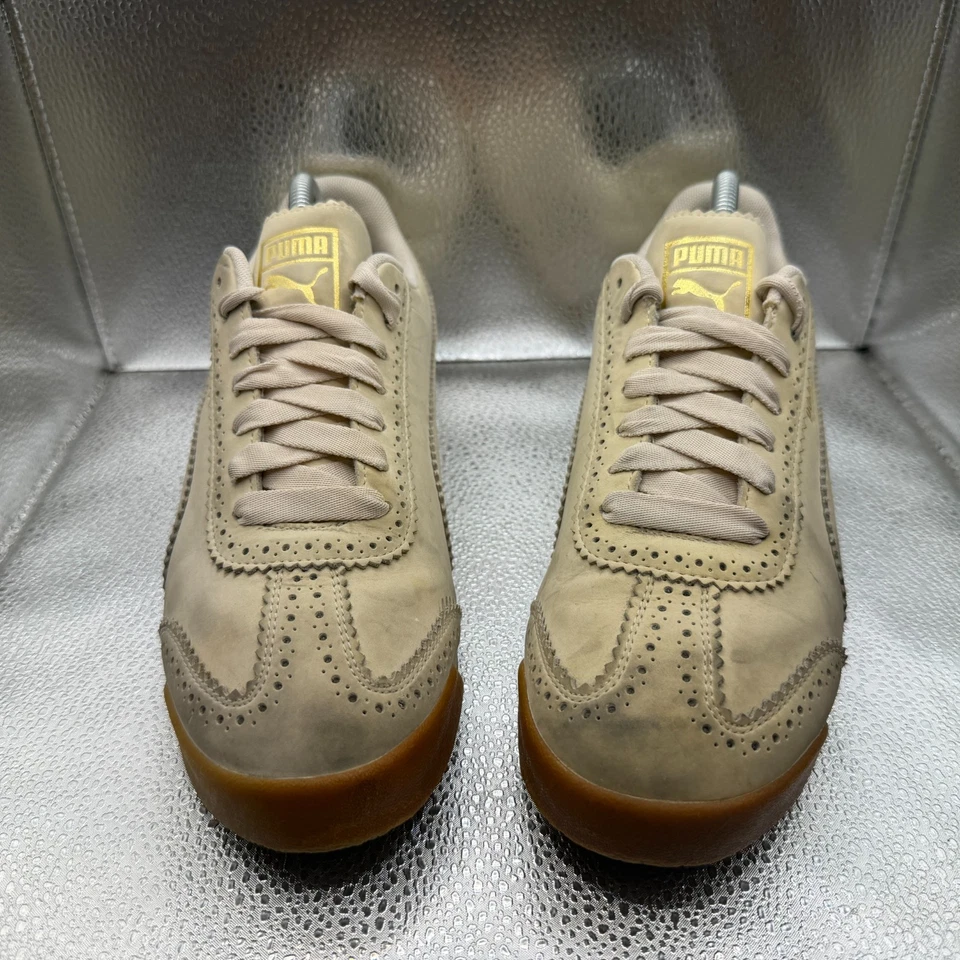 Zapatillas deportivas con cordones talla 10 Puma Roma Brogue crema para mujer 369936-02 Foto 4 de 4