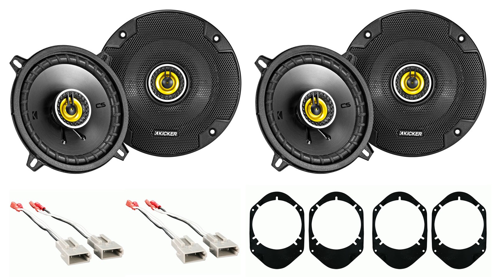 Kicker CSC 5.25" Front+Rear Speaker Replacement Kit For 2004-2006 Ford F-150