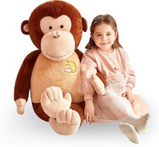 Giant Large Monkey Stuffed Animal Plush Toy for Children Brown, 30 Inches