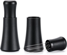 Espresso Distribution Tool - 10 Needle Coffee Stirrer I 0.35mm Black 