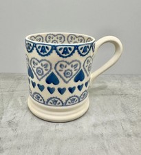 Emma Bridgewater Blue Sampler 1/2 Pint Mug NHS charities retired RARE excellent