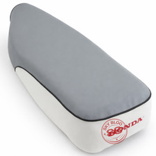 Asiento Honda Cub Doble Blanco Gris C70 C90 C65 CM90 CM91 Vintage Repuesto