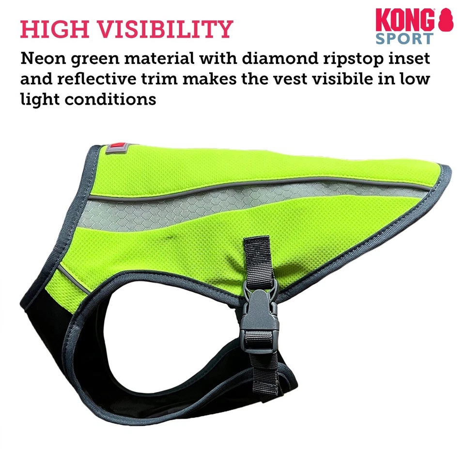 Kong Cooling Dog Vest Adjustable Reflective Breathable Harness Protective Jacket - Image 4 of 4