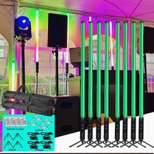 8pcs 360 RGBWA Tube Light Pixel Bar Wedding Dj Party Events Stage Decoration
