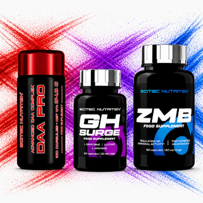 SCITEC DAA PRO + GH SURGE + ZMB -Muscle Regeneration Testo-Boost Recovery Libido