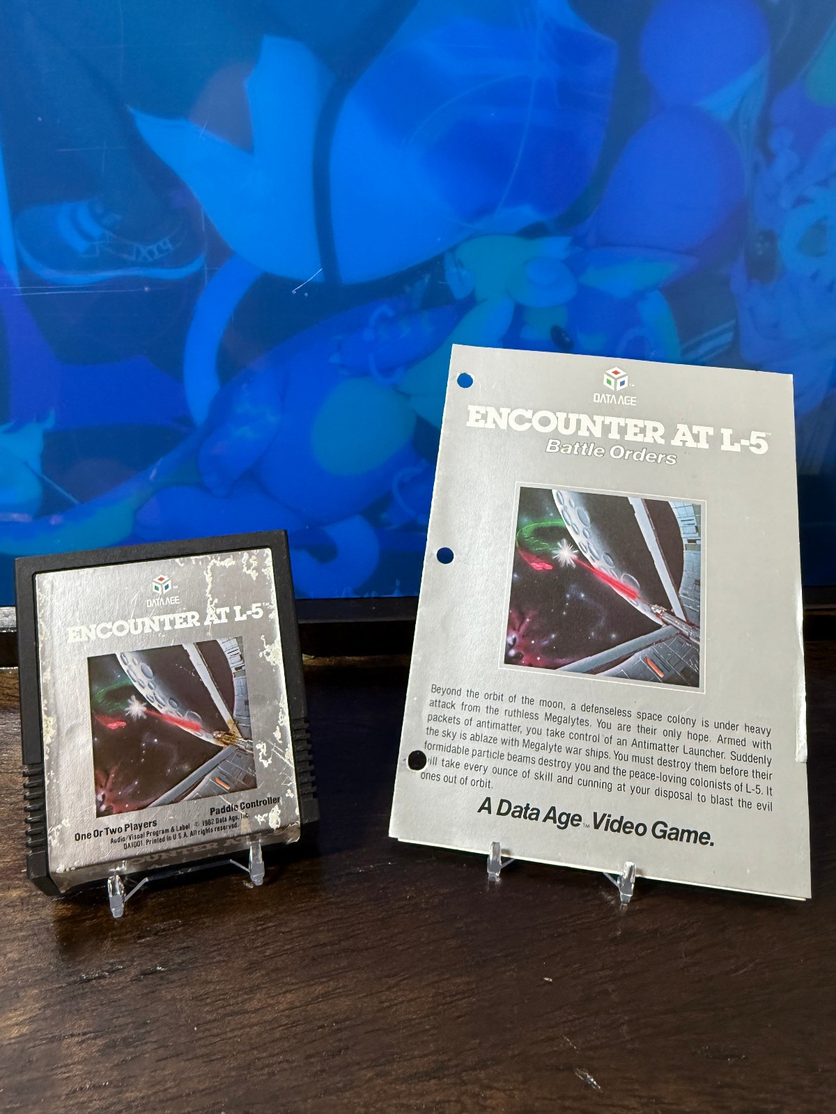 Encounter at L-5 Atari 2600 1982 Data Age DA1001 Game Cartridge & Manual