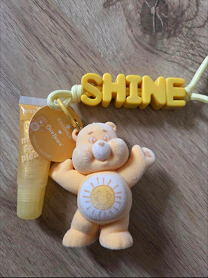 essence Care Bears Schlüsselanhänger  SHINE  Schriftzug, gelb, Kunststoff