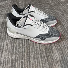 G/Fore MG4 Stippled Golf Shoes Mens Size 12 White Gray Pink GMF000105