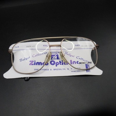 Zimco Optics Budget Collection Troy #2 Brown Metal Aviator Eyeglass Frames