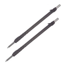 3mm Tungsten Carbide Round Leather Cloth Handle Wood Carving Chisels 2pcs