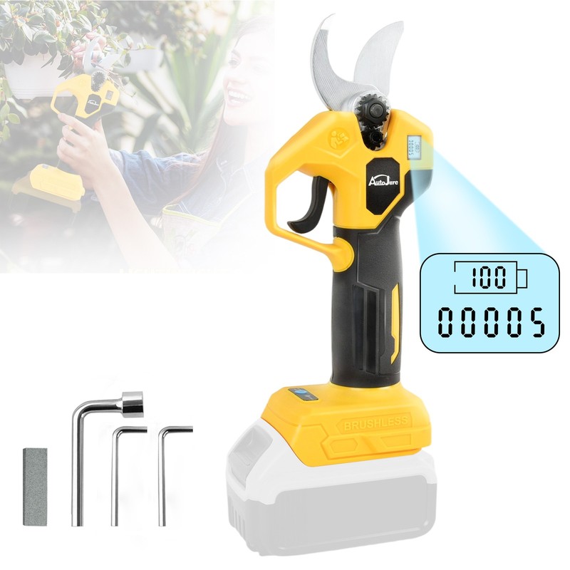 Cordless Electric Pruning Shears for Dewalt 20V Battery, Portable Pruner Garden