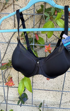 36B Bali DF3439 Ultra Light Underwire Convertible T-Shirt Bra, Black NWT
