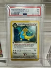 Pokémon Team Rocket Dark Dragonite 1st Edition Holo Rare PSA 7 5/82 - BIG SWIRL