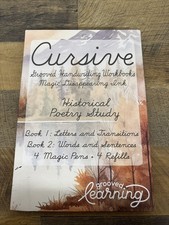 Grooved Cursive Handwriting Workbook Set Magic Reusable Grooved Learning Books
