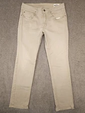 Buffalo by David Bitton Sam-X Slim Straight Jeans Mens 32x32 (32x31) Beige