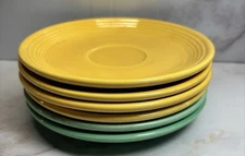 Vintage Fiesta Genuine 6” Saucer Lot Of 6 