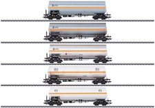 Märklin 48480 MHI H0  VTG & Eva Druckgas Kesselwagen Set 5tlg. DB neu&OVP