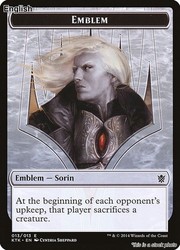 Emblem - Sorin, Solemn Visitor [Khans of Tarkir] - Token #13