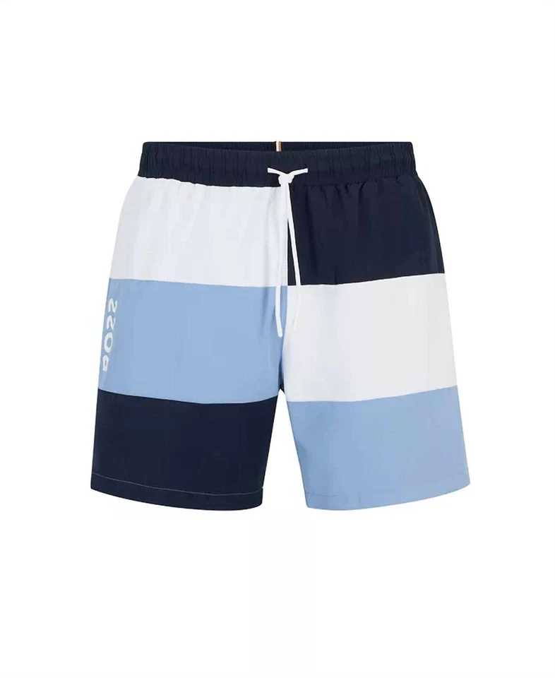 Hugo Boss Standard Court Color Block Swim Trunks Size S - Image 3 of 4