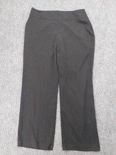 Eileen Fisher Pants Womens Large Black Wide Leg Tencel Side Zip Dress Soft Flowy